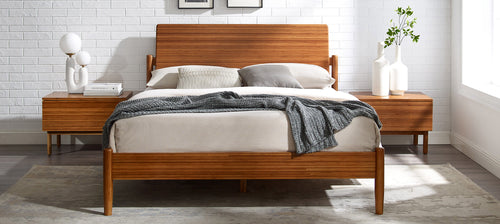 Monterey Platform Bed by Greenington, showing monterey platform bed in live shot.