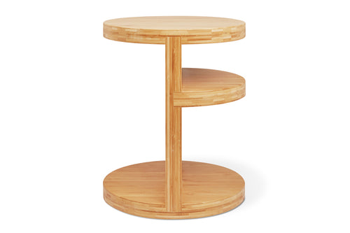 Monument End Table by Gus, showing side view of monument end table.