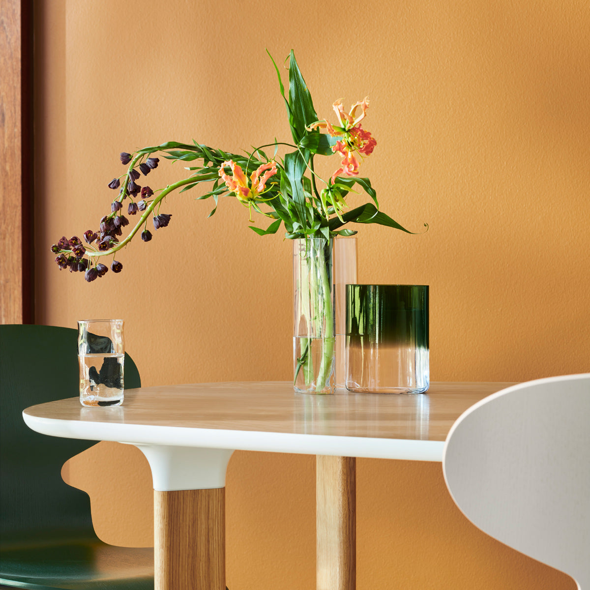 Moon Eye Vase by Fritz Hansen, showing moon eye vase in live shot.