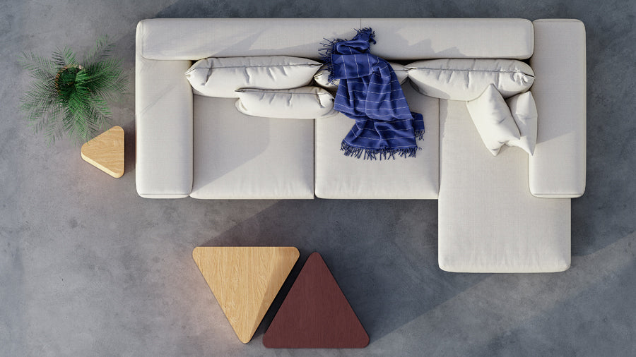 Moose Coffee Table by Tronk Design, showing moose coffees table in live shot.