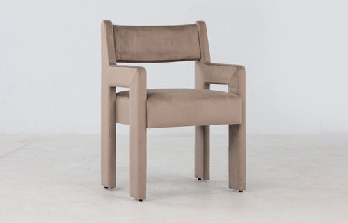 Morel Armchair by Sun at Six - Taupe Velvet.