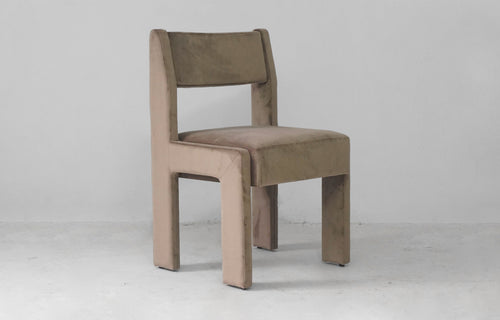 Morel Side Chair by Sun at Six - Taupe Velvet.
