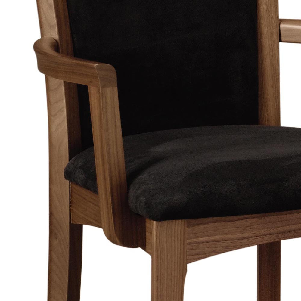 Morgan Upholstered Armchair by Copeland Furniture, showing closeup  view of morgan upholstered armchair.