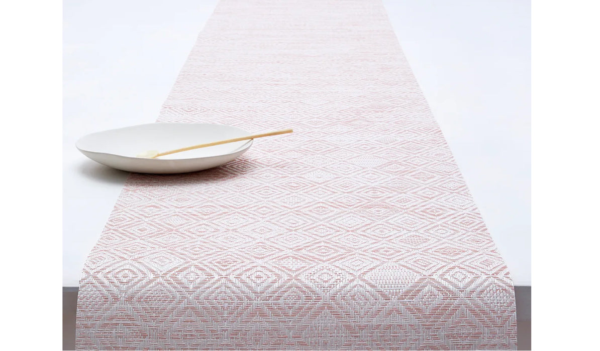 Mosaic Tabletop by Chilewich - Runner, Pink Lemonade Mosaic Weave.