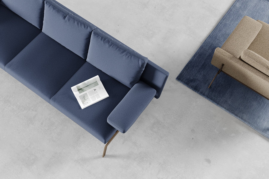 Most Lounge Chair by B&T, showing closeup view of most lounge chair in live sot.