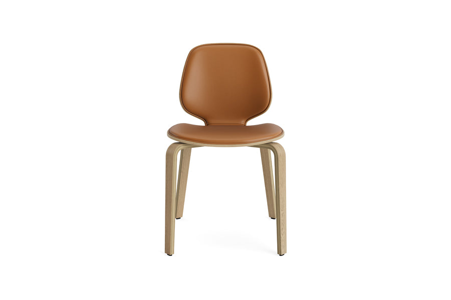 My Chair by Normann Copenhagen, showing front view of my chair in oak/front upholstery group 7.
