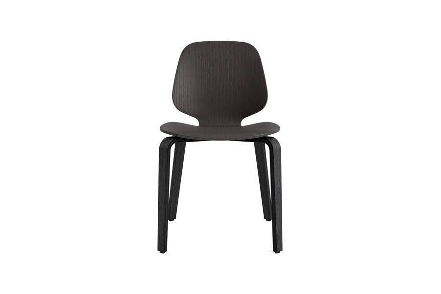 My Chair by Normann Copenhagen, showing front view of my chair in black oak/none.