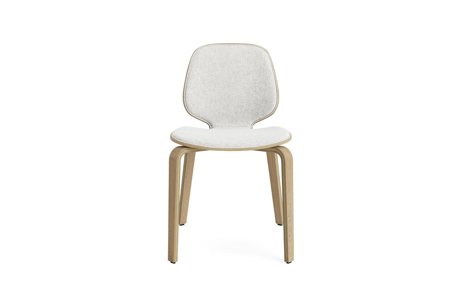 My Chair by Normann Copenhagen, showing front view of my chair in oak/front upholstery group 5.
