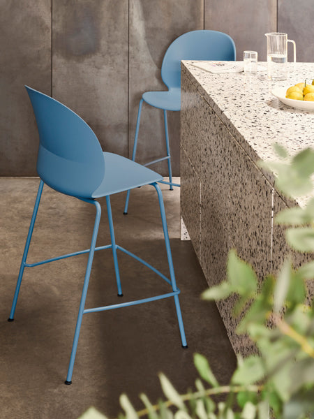 N02 Recycle Counter Stool by Fritz Hansen, showing n02 recycle counter stool in live shot.