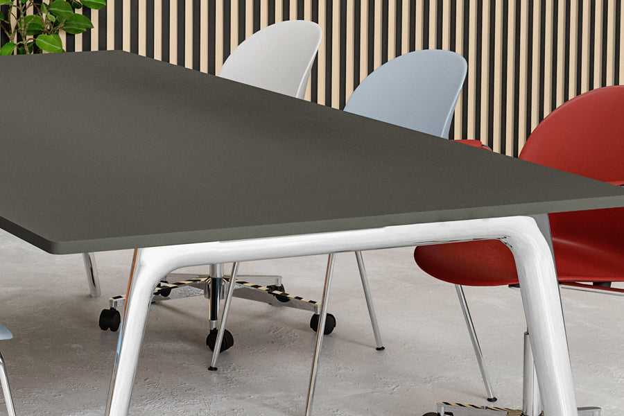 N02 Recycle Swivel Armchair by Fritz Hansen, showing closeup view of n02 recycle swivel armchair in live shot.
