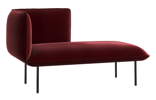 Nakki Lobby Collection by Woud - Left Arm Chaise Lounge, Reflect (Kvadrat).