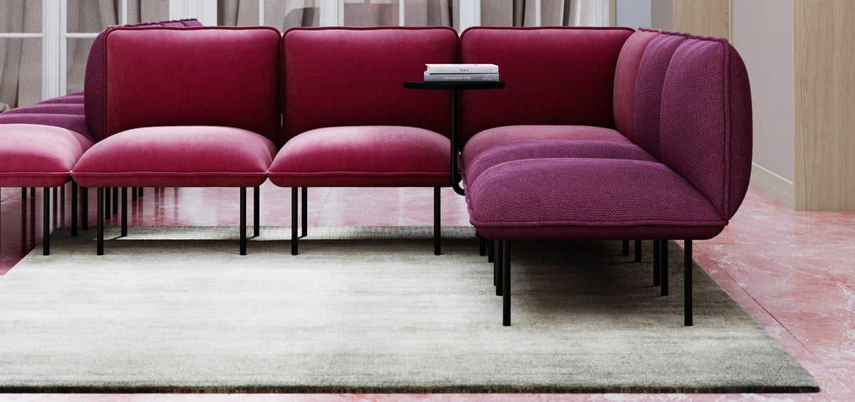 Nakki Lobby Side Table by Woud, showing nakki lobby side table with nakki lobby collection in live shot.
