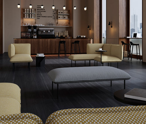 Nakki Sectional by Woud, showing nakki sectional in live shot.