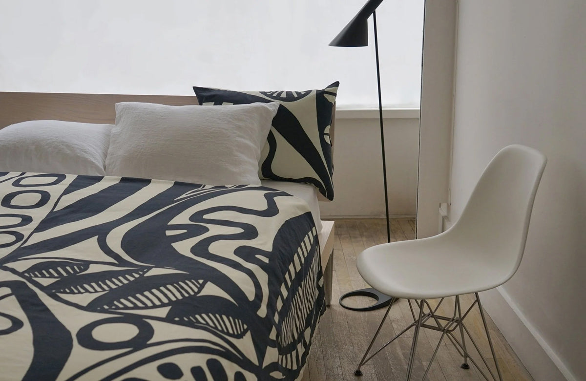 Nature Bedding Collection by Area, showing closeup view of nature bedding collection in live shot.