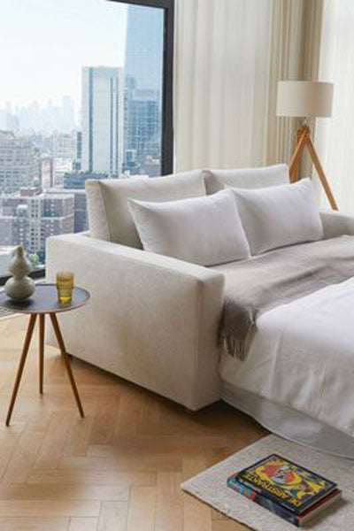 Neah King Sofa Bed with Arm by Innovation, showing neah king sofa bed with arm in live shot.