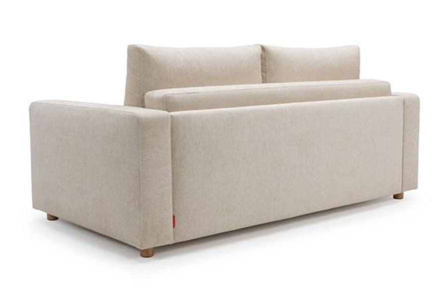 Neah King Sofa Bed with Arm by Innovation, showing back view of neah king sofa bed with arm.