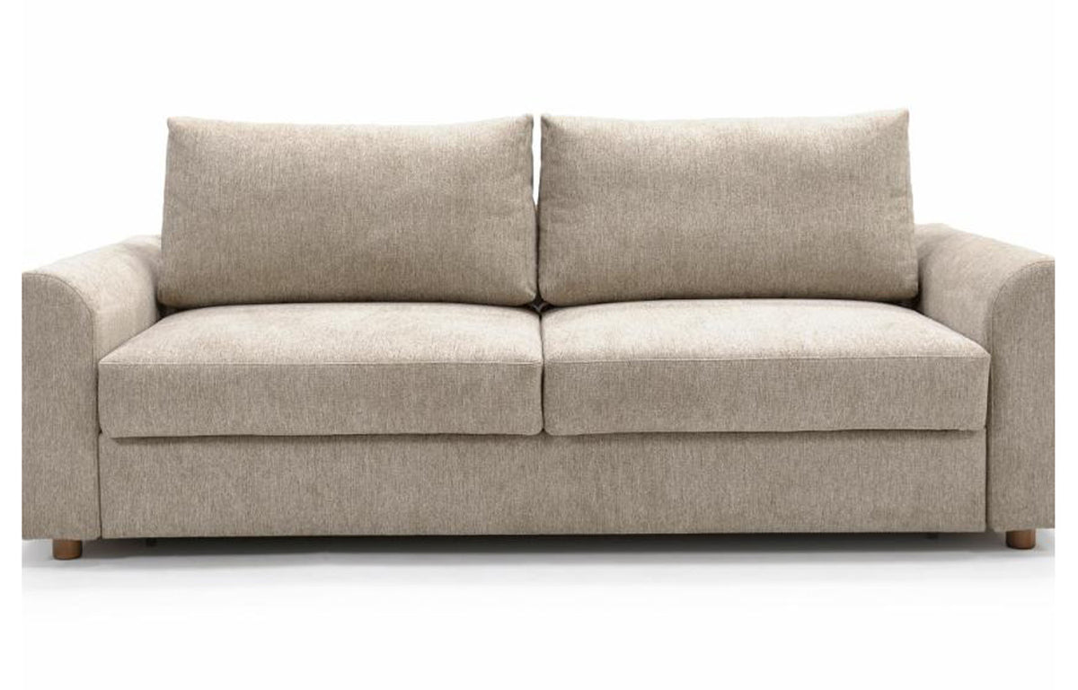 Neah King Sofa Bed with Curved Arm by Innovation - Halifax Antique (stocked).