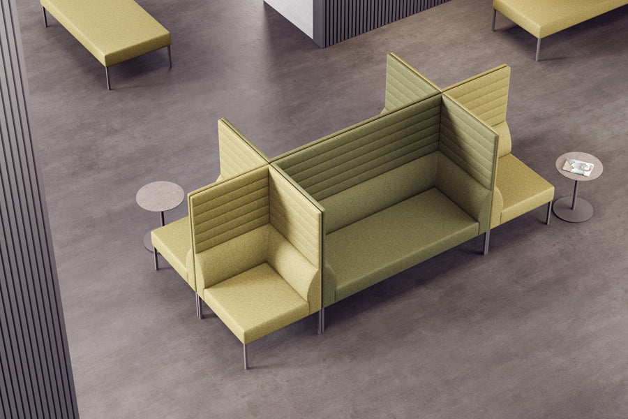 Noda Modular Corner by B&T, showing noda modular corners in live shot.