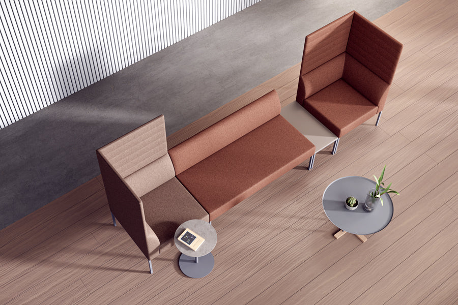 Noda Modular Table by B&T, showing noda modular table in live shot.