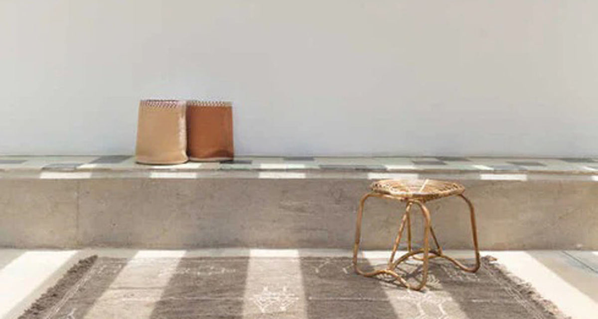 Nomad Susa Basket by Lorena Canals, showing nomad susa basket in live shot.