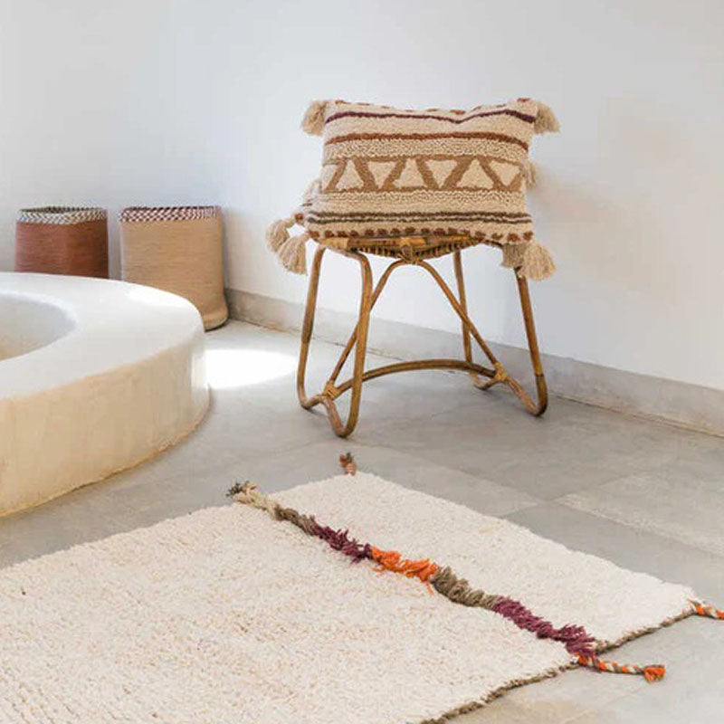 Nomad Washable Rug by Lorena Canals, showing nomad washable rug in live shot.