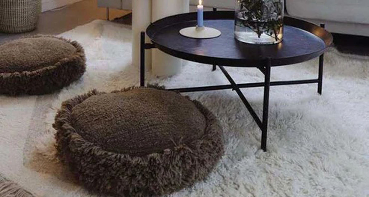 Nomade Suf Woolable Rug by Lorena Canals, showing nomade suf woolable rug in live shot.
