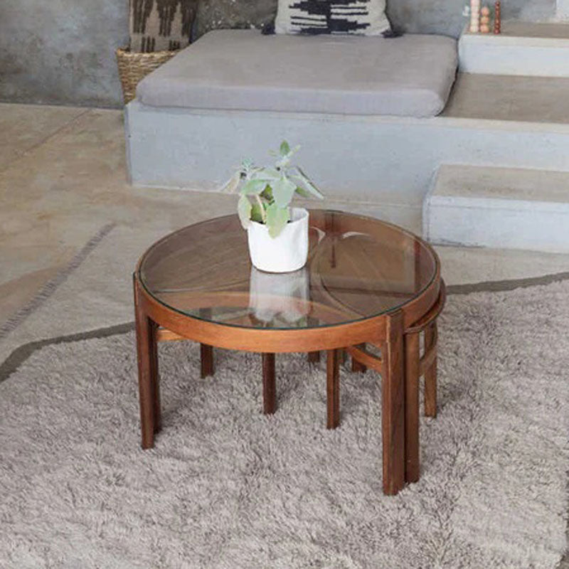 Nomade Suf Woolable Rug by Lorena Canals, showing nomade suf woolable rug in live shot.