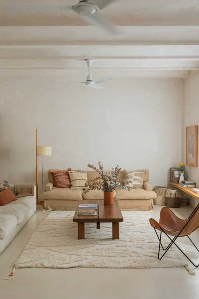 Nomade Zagros Cushion by Lorena Canals, showing nomade zagros cushion in live shot.