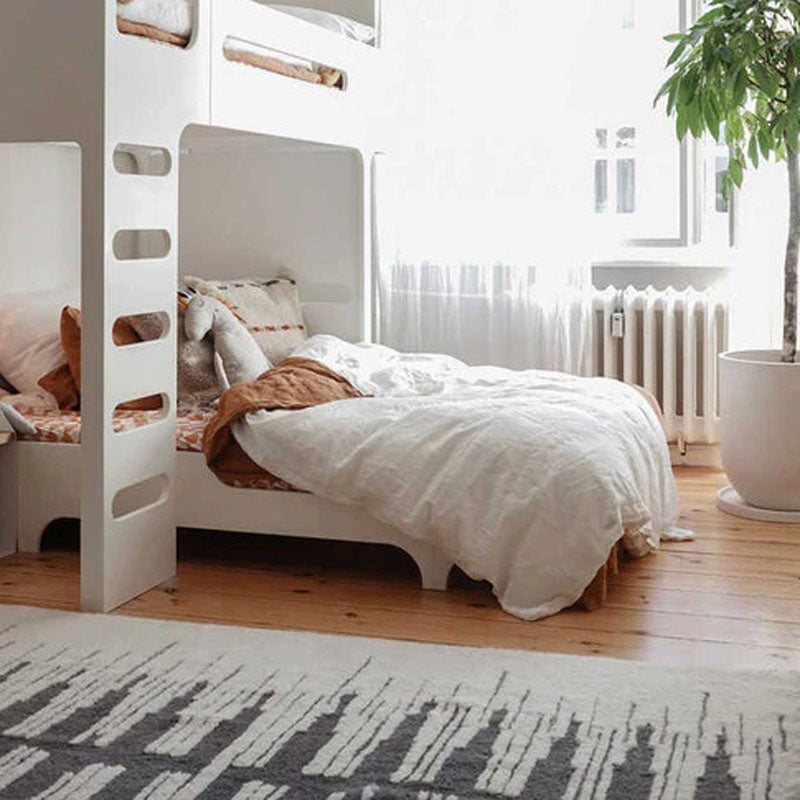 Nomade Zagros Woolable Rug by Lorena Canals, showing nomade zagros woolable rug in live shot.