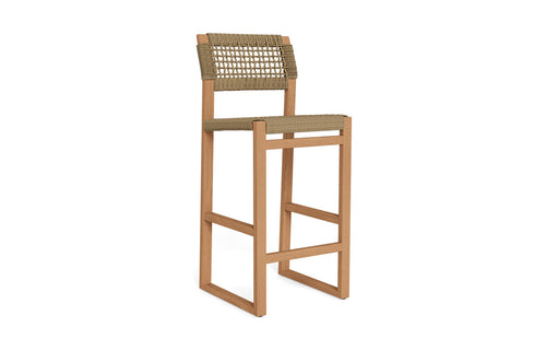 Noosa Stool by Harbour - Counter/Natural Teak/Twisted Resin Rope.