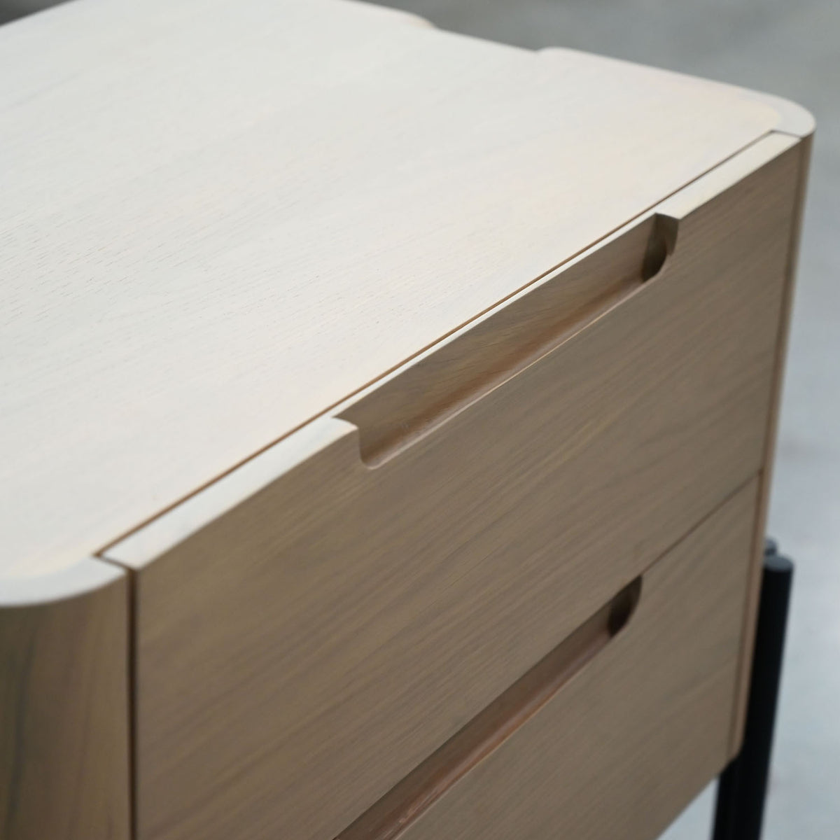 Nori Night Table by Mobital, showing closeup view of nori night table.