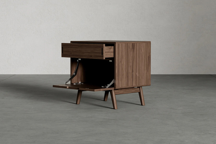 Norvin Nightstand by Viesso, showing norvin nightstand in live shot.