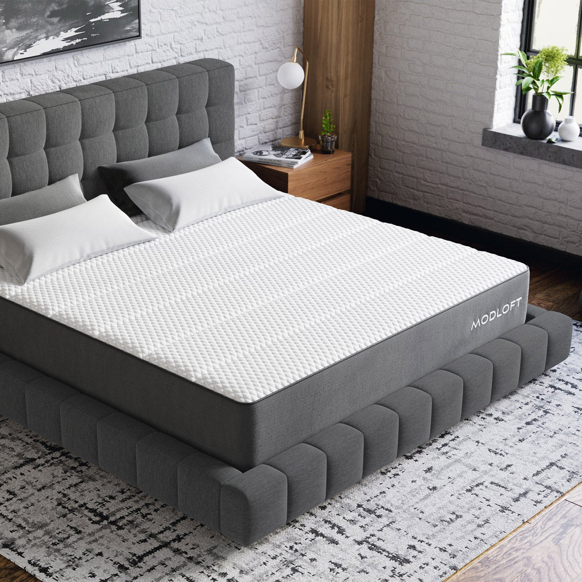 Nuvelle Mattress by Viesso, showing closeup view of nuvelle mattress in live shot.