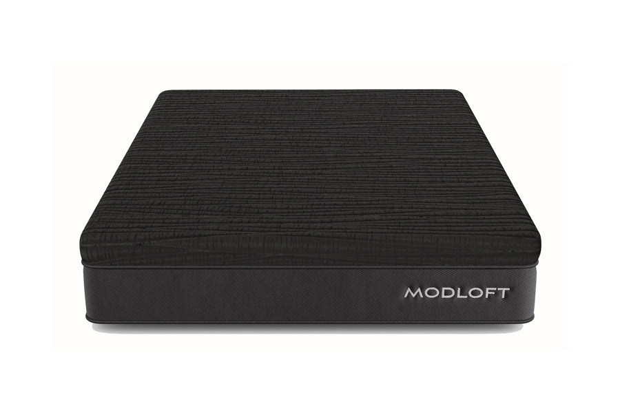 Nuvelle Mattress by Viesso, showing front view of nuvelle mattress in luxe cooling hybrid.