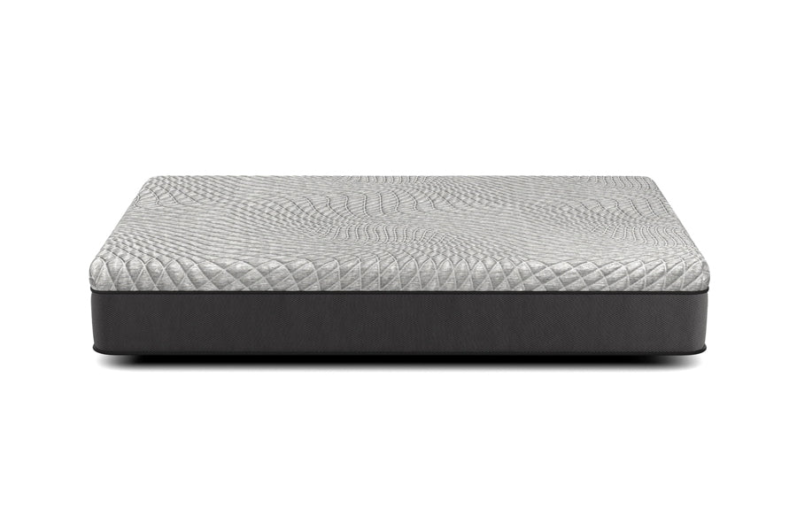 Nuvelle Mattress by Viesso, showing side view of nuvelle mattress in cooling hybrid.