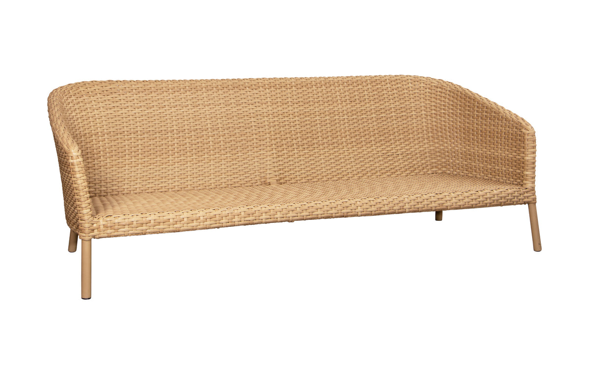 Ocean 3-Seater Sofa by Cane-Line - Natural Flat Weave, None.