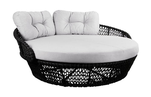 Ocean Daybed by Cane-Line - Dark Grey Soft Rope, White Grey Link Set.