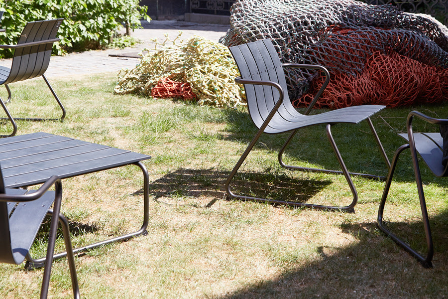Ocean Lounge Chair by Mater, showing ocean lounge chairs in live shot.