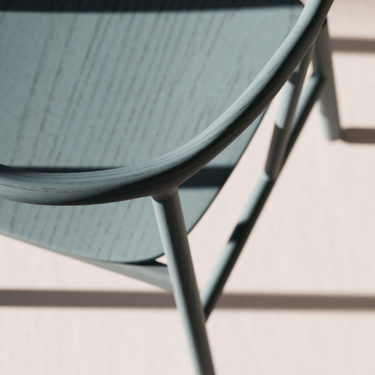 Odin Stool by B&T, showing closeup view of odin stool in live shot.