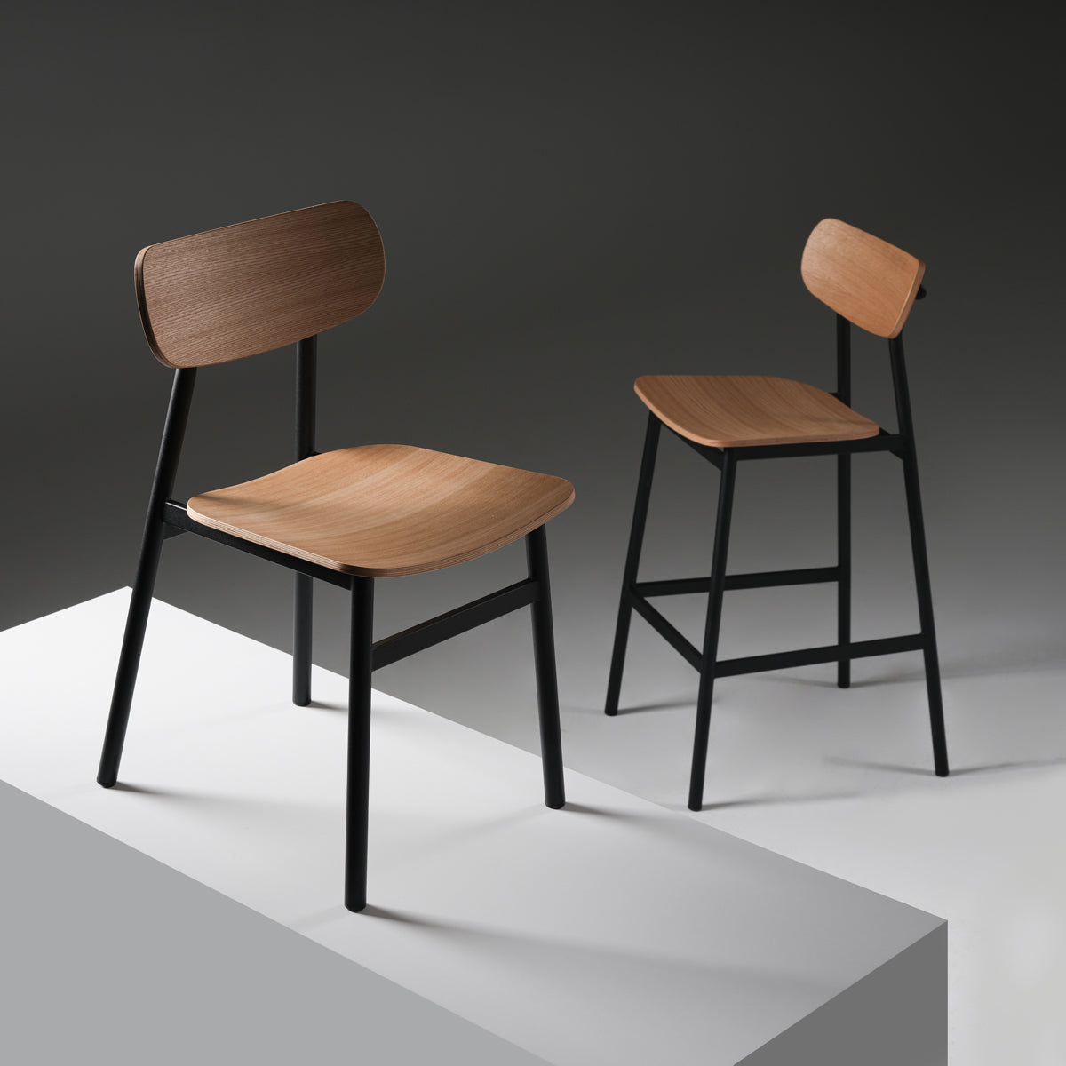 Ojai Metal Bar Stool by Kollektiff, showing ojai metal bar stool in live shot.