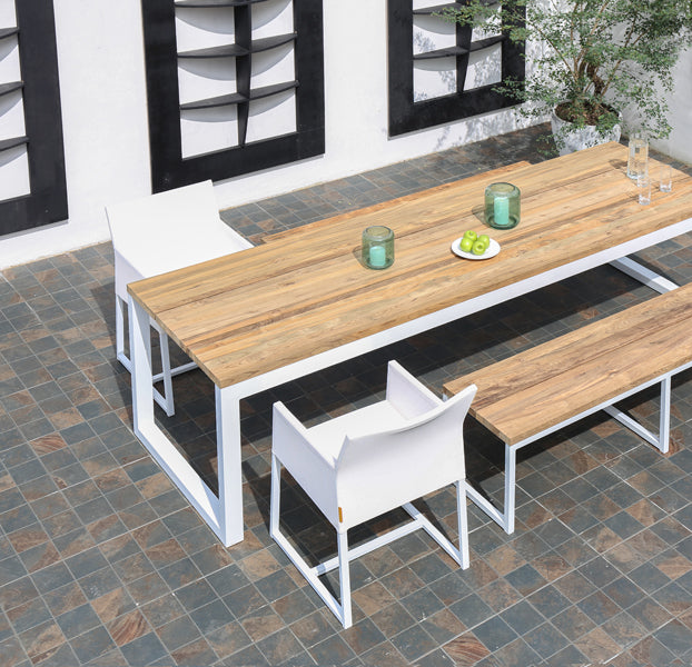 Oko Dining Table by Mamagreen, showing oko dining table in live shot.