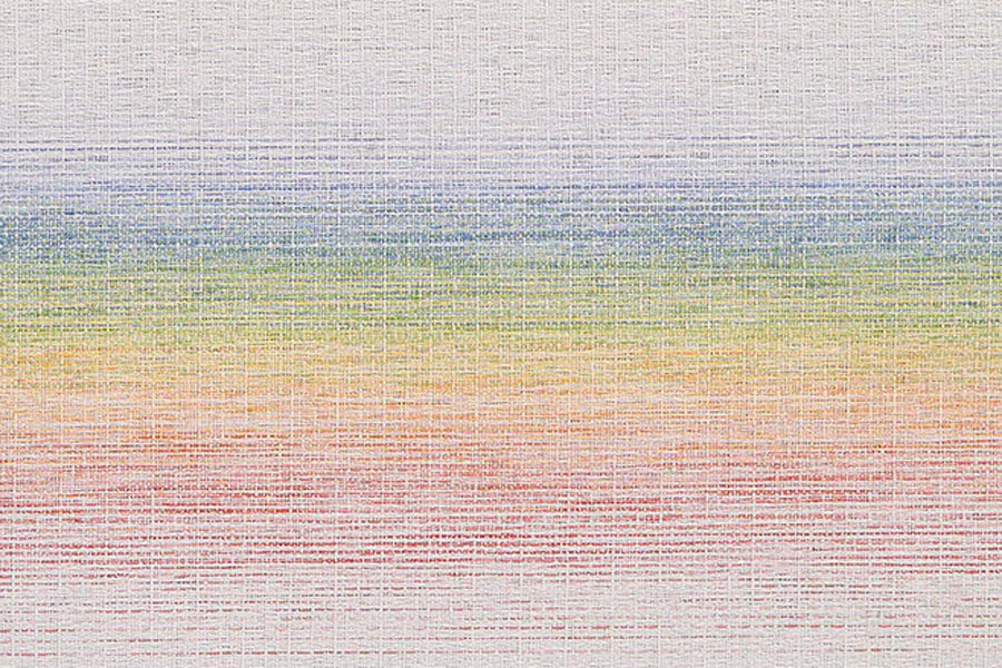 Ombre Woven Floor Mat by Chilewich, showing closeup view of ombre woven floor mat in live shot.