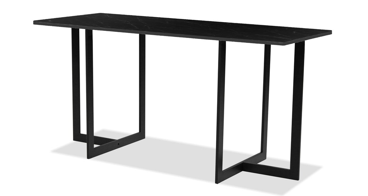 Onix Desk by Mobital, showing angle view of onix desk.