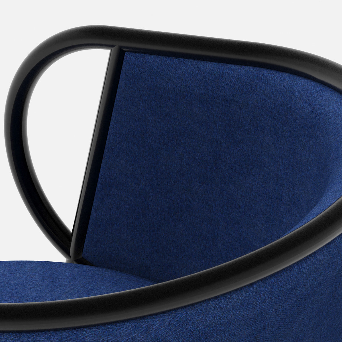 Orb Chair by Kollektiff, showing closeup view of orb chair in live shot.