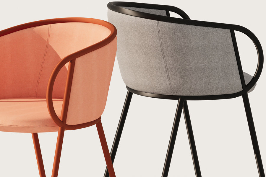Orb Chair by Kollektiff, showing orb chairs in live shot.