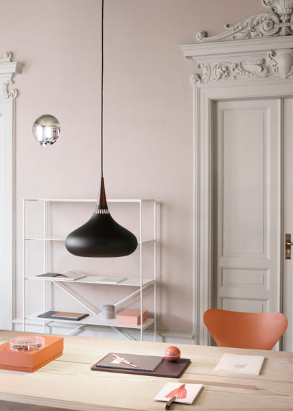 Orient Pendant by Fritz Hansen, showing orient pendant in live shot.