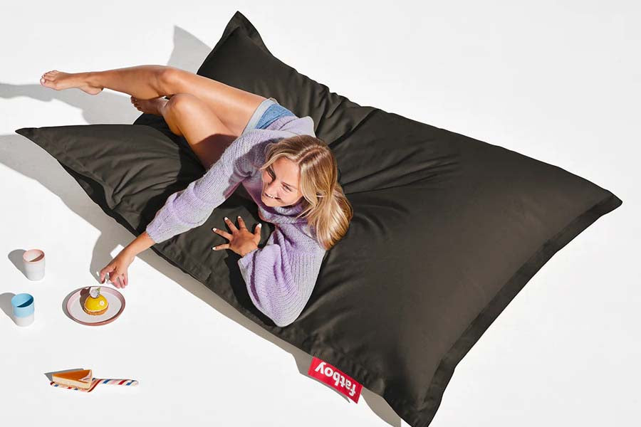 Original Canvas Beanbag by Fatboy, showing original canvas beanbag in live shot.