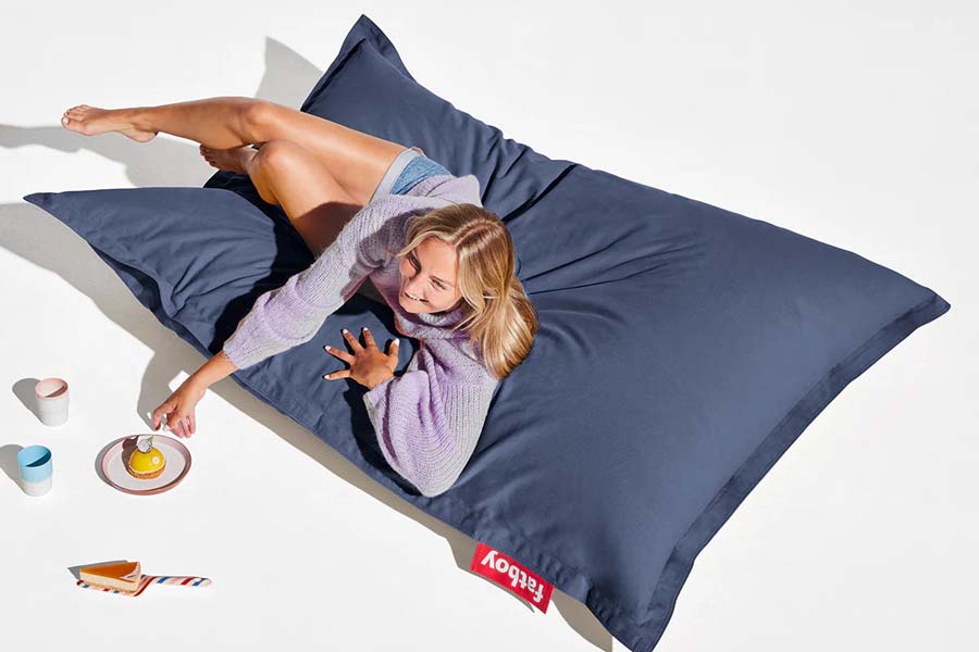 Original Canvas Beanbag by Fatboy, showing original canvas beanbag in live shot.