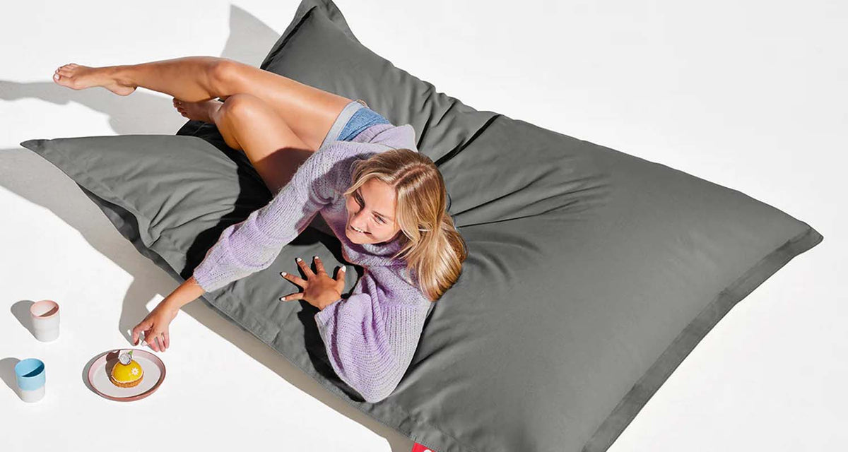 Original Canvas Beanbag by Fatboy, showing original canvas beanbag in live shot.
