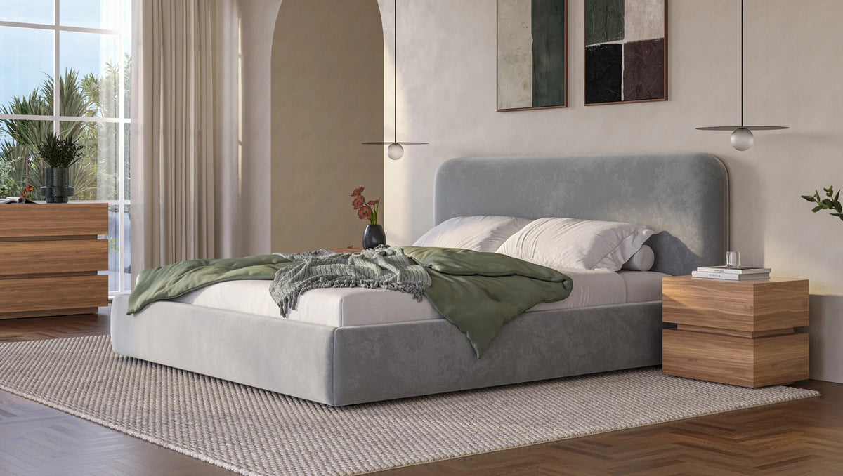 Orson Bed by Viesso, showing orson bed in live shot.